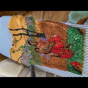 Crinkle top Gaugin print. Rare. Beautiful